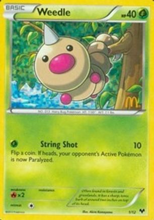Weedle (1/12) [Promos McDonald's : Collection 2014] 