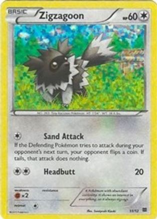 Zigzagoon (11/12) [Promos McDonald's : Collection 2015] 