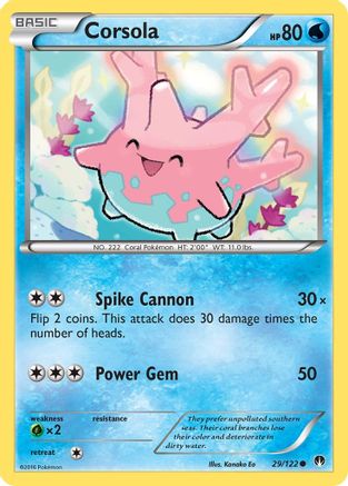 Corsola (29/122) [XY : point de rupture] 