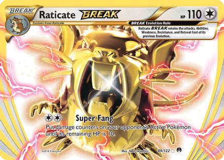 Raticate BREAK (89/122) [BKP XY BREAKpoint] Holofoil