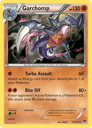 Garchomp 70/122 - [XY  BREAKpoint] Holofoil