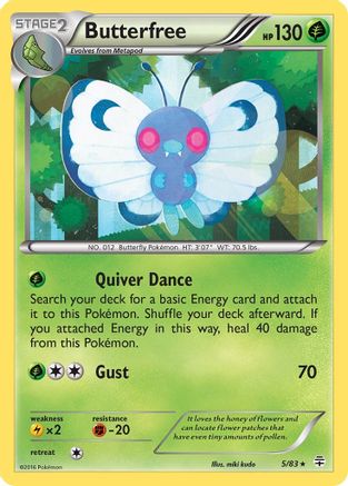 Butterfree 5/83 - [Generations] Holofoil