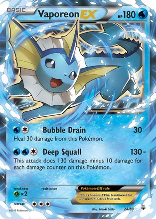 Vaporeon EX (24/83) [XY: Generations]