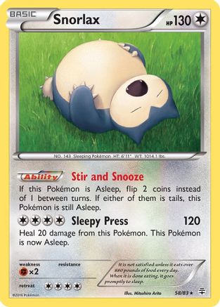 Snorlax (58/83) [XY: Generations]