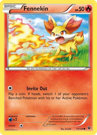 Fennekin (11) 11/124 - [XY  Fates Collide]