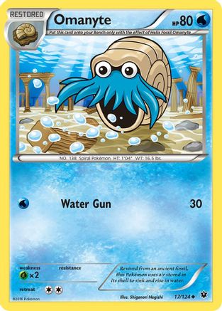 Omanyte/124 - [XY  Fates Collide]