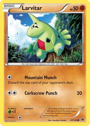 Larvitar (41) 41/124 - [XY  Fates Collide]