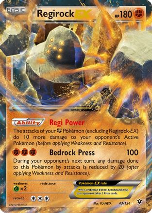 Regirock EX (43/124) [XY : Collision des destins] 