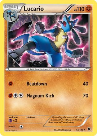 Lucario (47) 47/124 - [XY  Fates Collide]