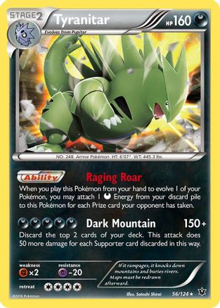 Tyranitar 56/124 - [XY  Fates Collide] Holofoil