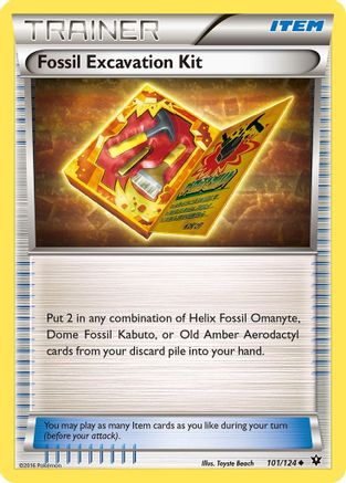 Fossil Excavation Kit/124 - [XY  Fates Collide]
