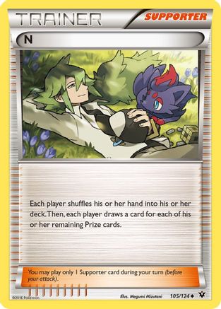 N (Supporter) 105/124 - [XY  Fates Collide]