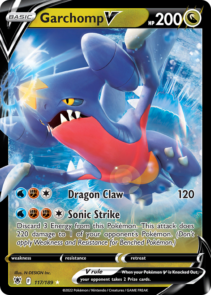 Garchomp V (117/189) [Épée et Bouclier : Radiance Astrale] 