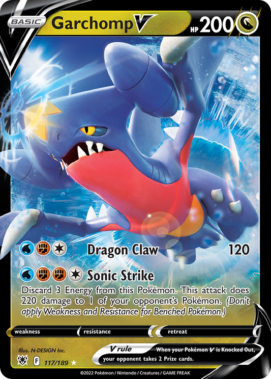 Garchomp V (117/189) [Épée et Bouclier : Radiance Astrale] 