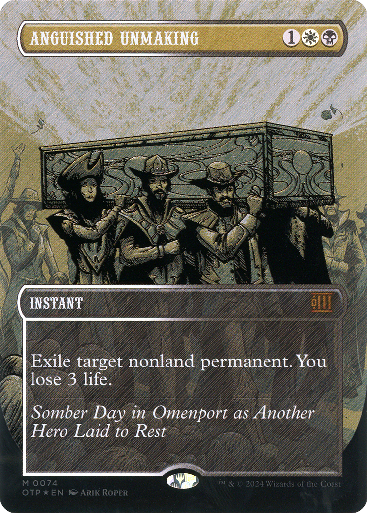 Anguished Unmaking (OTP-074) - [Breaking News]: (Extended Art) (Borderless) Foil