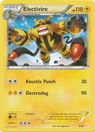 Electivire (4/30) [XY : Kit d'entraînement 3 - Pikachu Libre] 