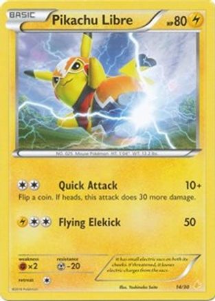 Pikachu Libre (14/30) [XY : Kit d'entraînement 3 - Pikachu Libre] 