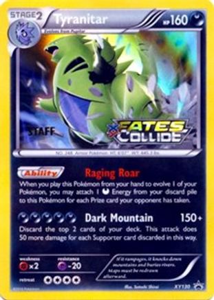 Tyranitar (XY130) (Bâton) [XY : Promos Black Star] 