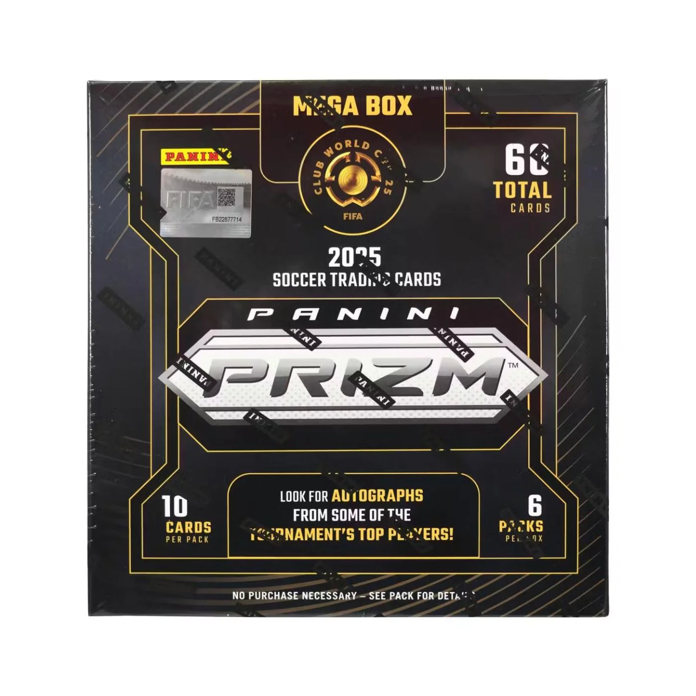 2025 Panini Prizm FIFA Club World Cup Soccer Hobby Mega Box