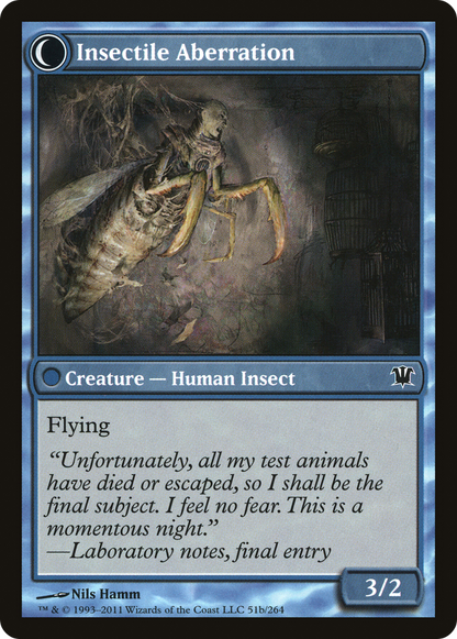 Delver of Secrets // Insectile Aberration (ISD-051) - [Innistrad]: (Double Faced Transform)