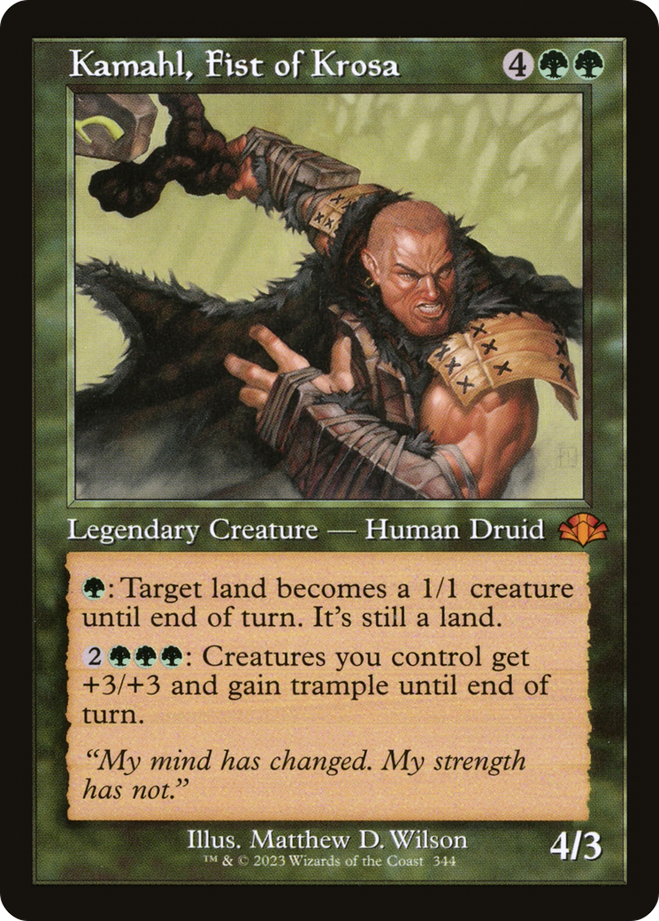 Kamahl, Fist of Krosa (DMR-344) - [Dominaria Remastered]