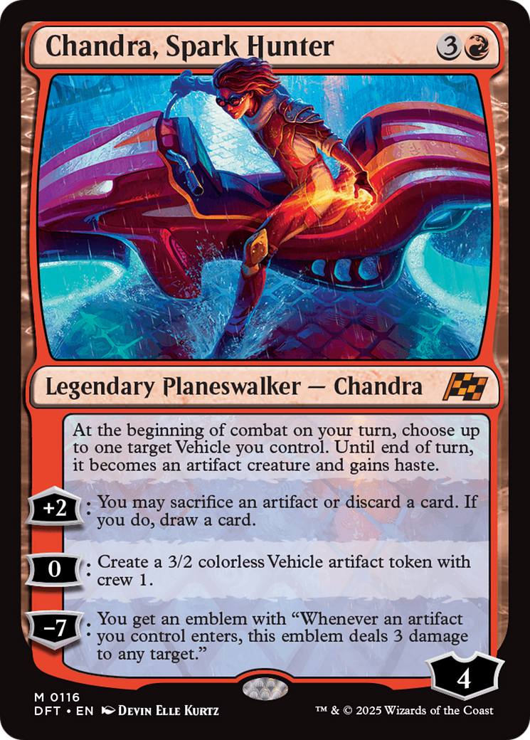 Chandra, Spark Hunter (DFT-116) - [Aetherdrift] Foil