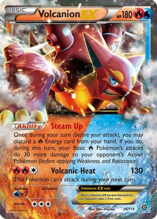Volcanion EX 26/114 - [XY  Steam Siege] Holofoil