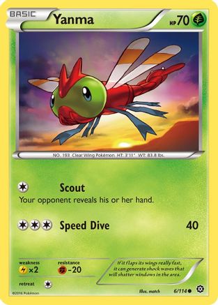 Yanma (6/114) [XY : Siège à vapeur] 