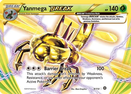 Yanmega BREAK 8/114 - [XY  Steam Siege] Holofoil