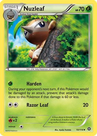 Nuzleaf (10/114) [XY : Siège à vapeur] 