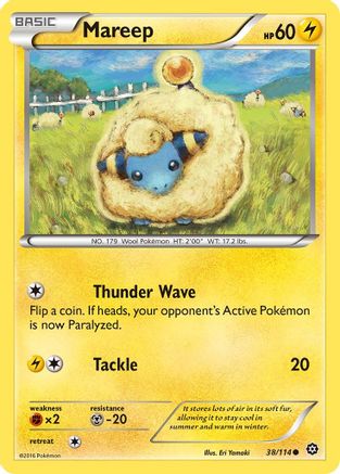 Mareep 38/114 - [XY  Steam Siege]