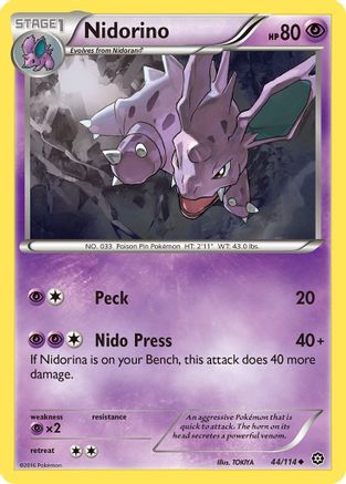 Nidorino (44/114) [XY : Siège à vapeur] 