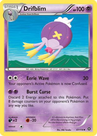 Drifblim (47/114) [XY : Siège à vapeur] 