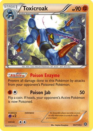 Toxicroak (59/114) [XY : Siège à vapeur] 