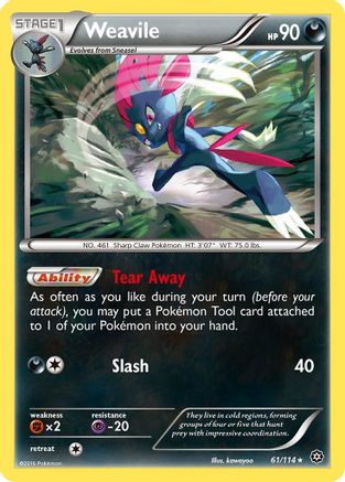 Weavile (61/114) [XY : Siège à vapeur] 