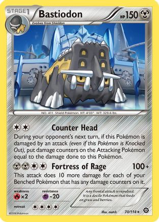 Bastiodon 70/114 - [XY  Steam Siege]