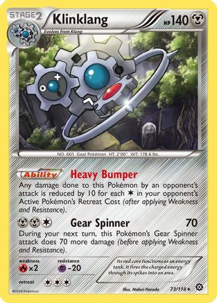 Klinklang 73/114 - [XY  Steam Siege] Holofoil