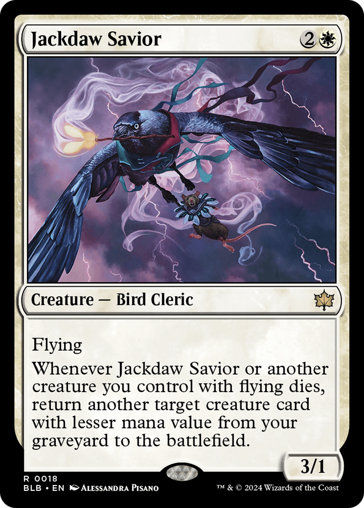 Jackdaw Savior (BLB-018) - [Bloomburrow] Foil