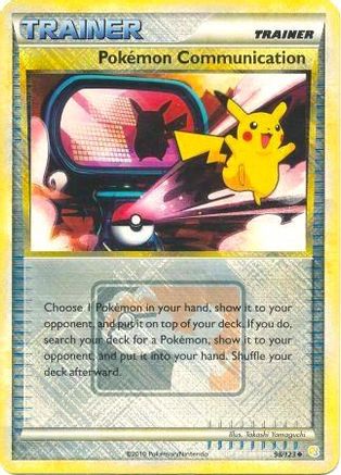 Pokémon Communication (98/123) (Promo de la Ligue) [HeartGold &amp; SoulSilver : Ensemble de base] 