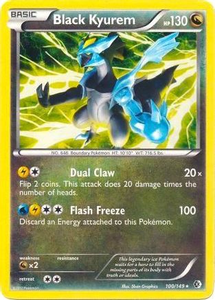 Black Kyurem - 100/149 (BW Boundaries Crossed) - [Deck Exclusives] Holofoil