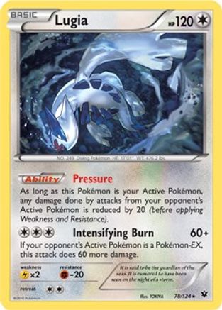 Lugia - 78/124 (XY Fates Collide) 78 - [Deck Exclusives] Holofoil