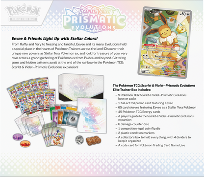 Scarlet & Violet: Prismatic Evolutions | Elite Trainer Box (PRE-ORDER)