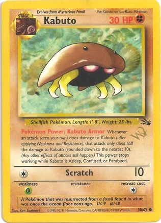 Kabuto (50/62) (W Stamped Promo) [Fossil Unlimited]