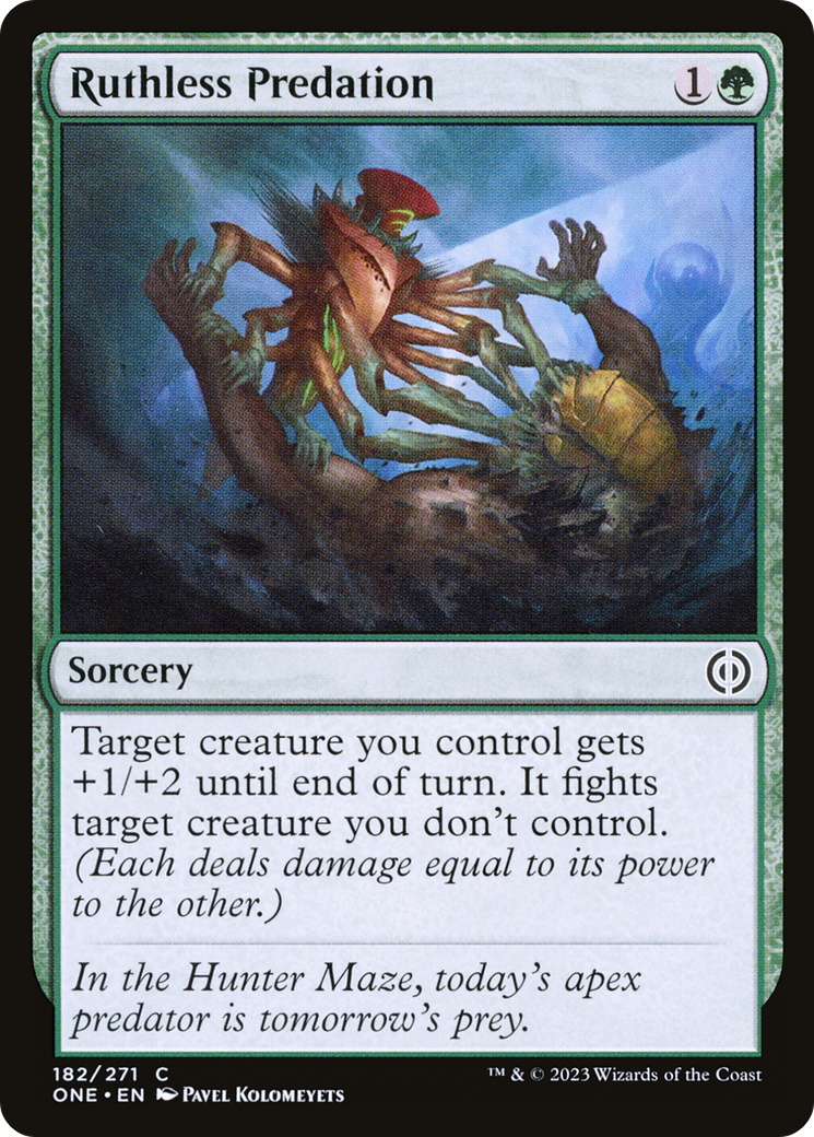 Ruthless Predation (ONE-182) - [Phyrexia: All Will Be One] Foil