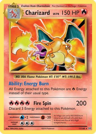 Dracaufeu (11/108) [XY : Evolutions]