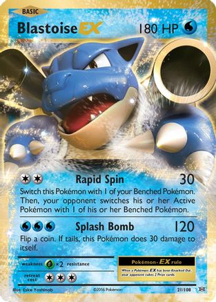 Blastoise EX (21/108) [XY: Evolutions]