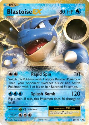 Blastoise EX 21/108 - [XY  Evolutions] Holofoil