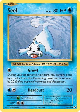 Seel (28/108) [XY : Évolutions] 