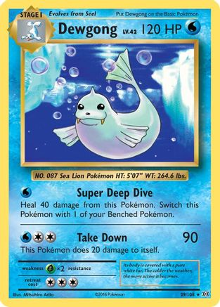 Dewgong (29/108) [XY: Evolutions]