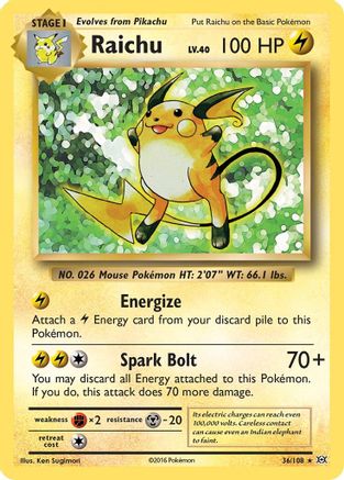 Raichu (36/108) [XY: Evolutions]